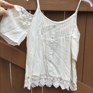 Boho Cold Shoulder Top